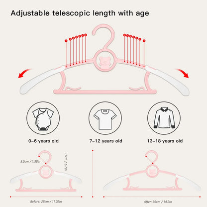 5/10/20Pcs  Kids Non-slip Clothes Hanger for Girl Boy Toddler