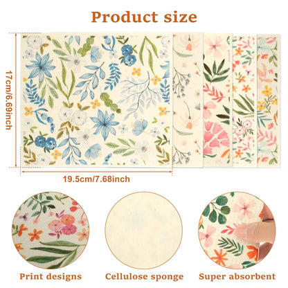 5/6/12PCS Kitchen Dish Towels Absorbent Swedish Dishcloths