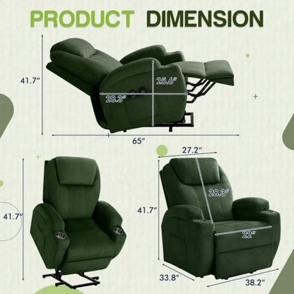 Massage Electric Power Lift Recliner Chair for Seniors