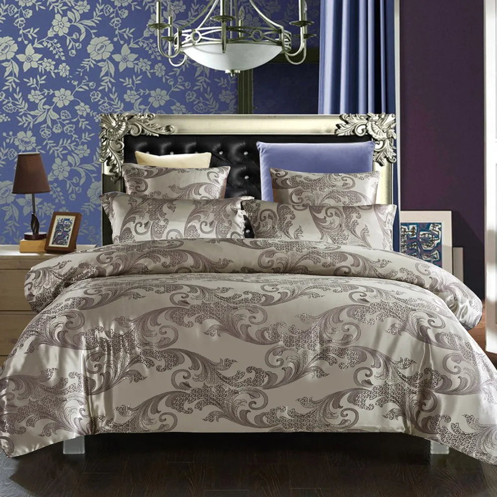 Duvet Cover Set  Pillow Case Silk & Glossy