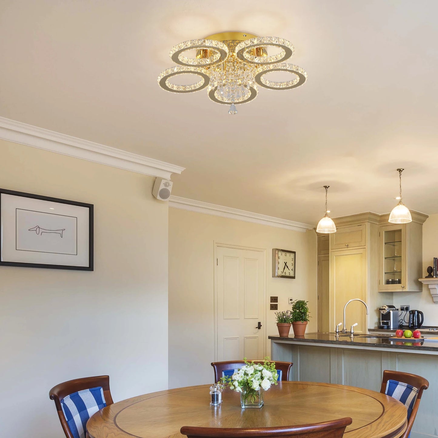 Led Ceiling Light Crystal Chandelier  l
