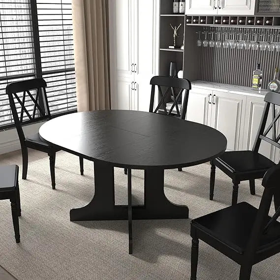 Extendable Dining Room Wooden Table for 6 8 10, 78.74"