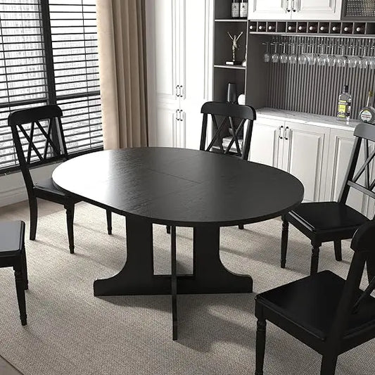 Extendable Dining Room Wooden Table for 6 8 10, 78.74"
