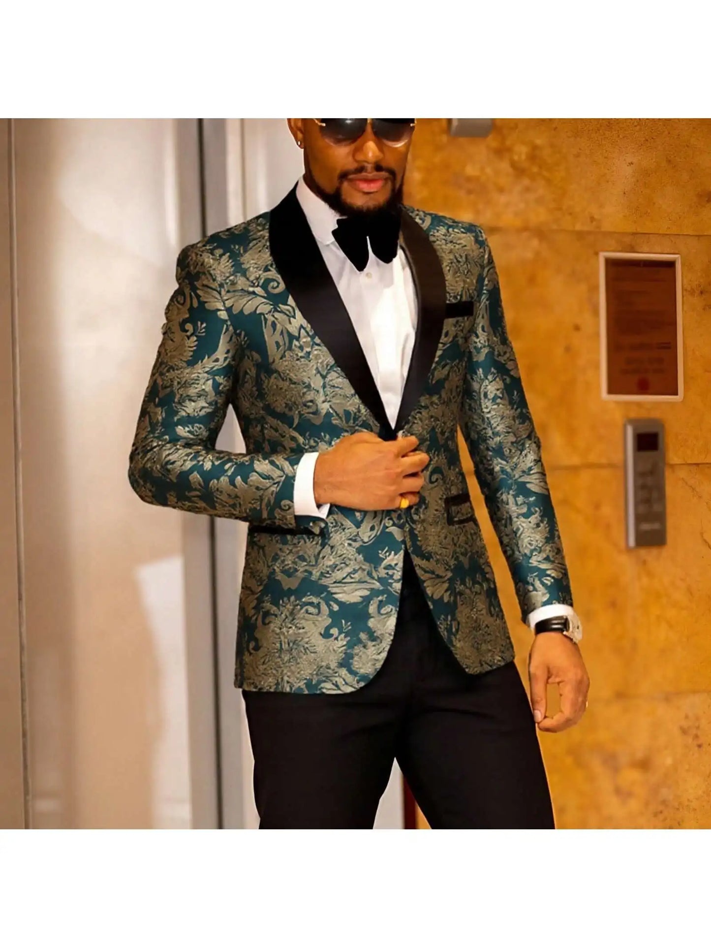 One Button Slim Fit Long Sleeve Jacket Tuxedo