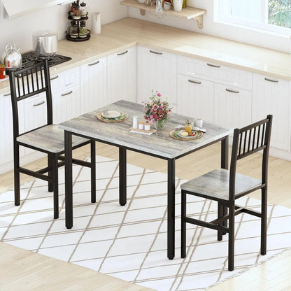 3 Piece Dining Table Set for 2,