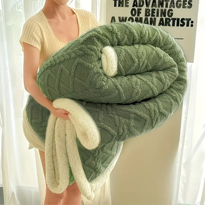 Sherpa Weighted Blanket 10lbs for Adults- Soft, Warm