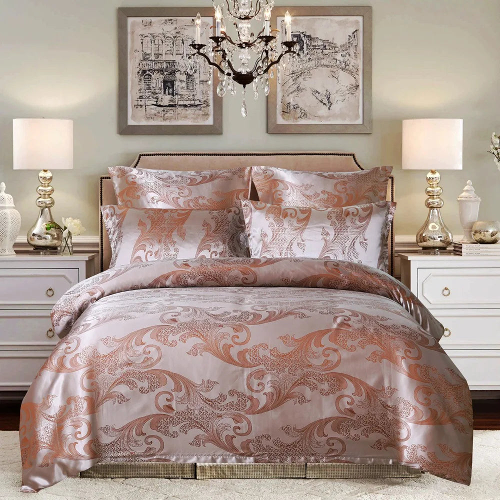 Duvet Cover Set  Pillow Case Silk & Glossy