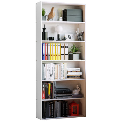 Floor Standing 6 Shelf Display Storage Shelves  Bookcase