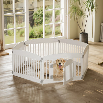 Playpen 6 Panel 24IN Expandable Durable Pet Fence for Medium Dogs