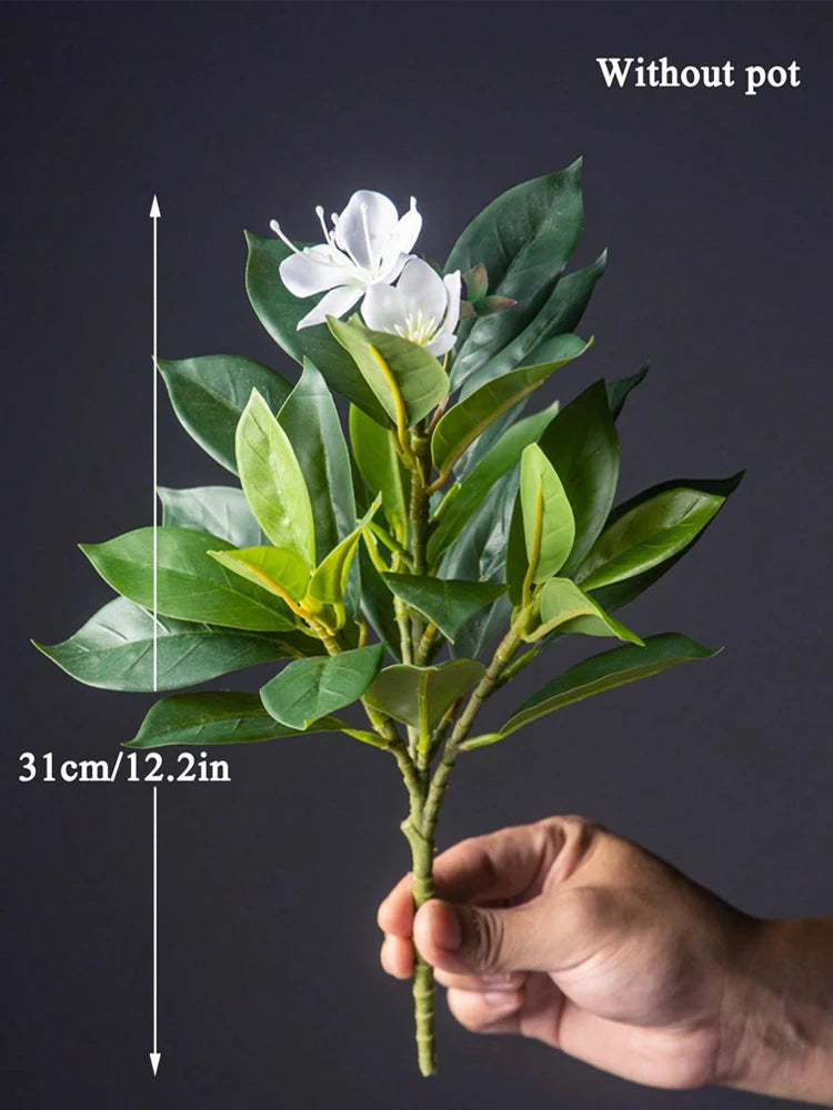 21-40cm Artificial Azaleas Plants Fake Rubber Tree