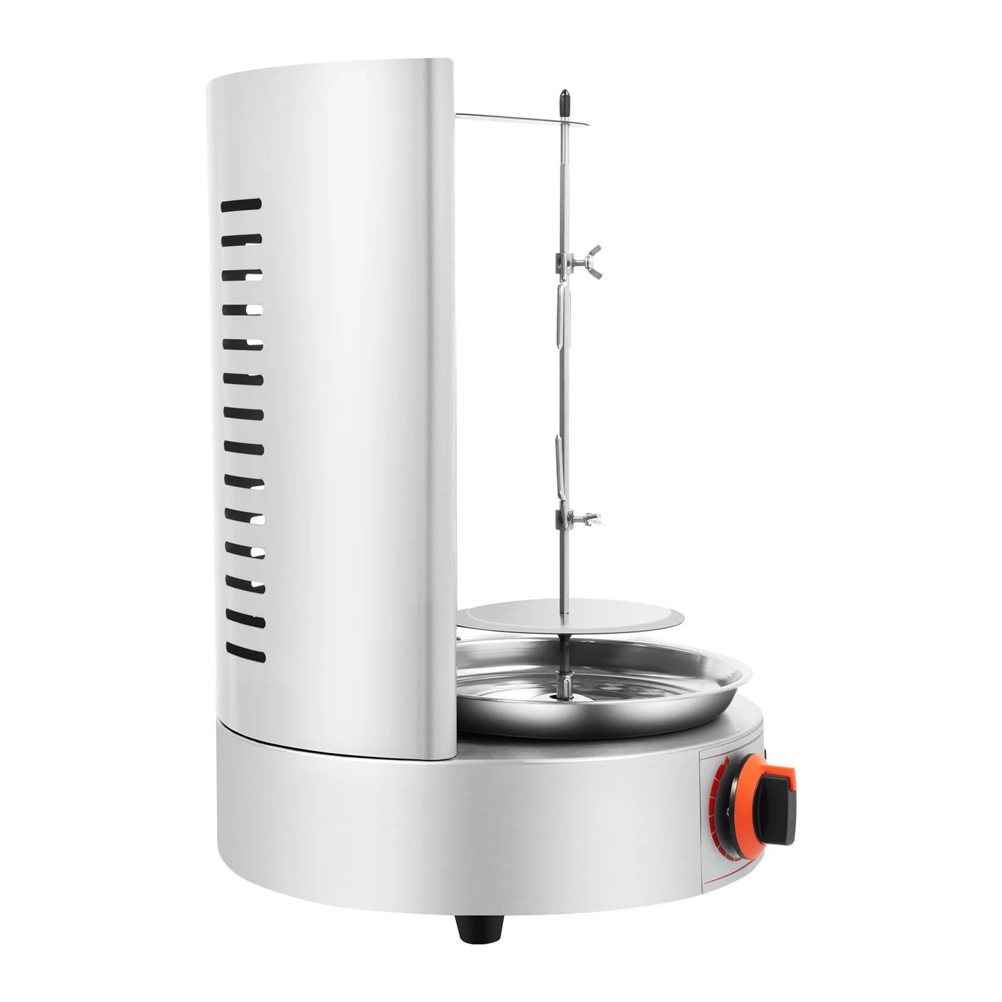 Electric Vertical  Gas Rotisserie Grill Broiler 360° rotating with 2 Burners