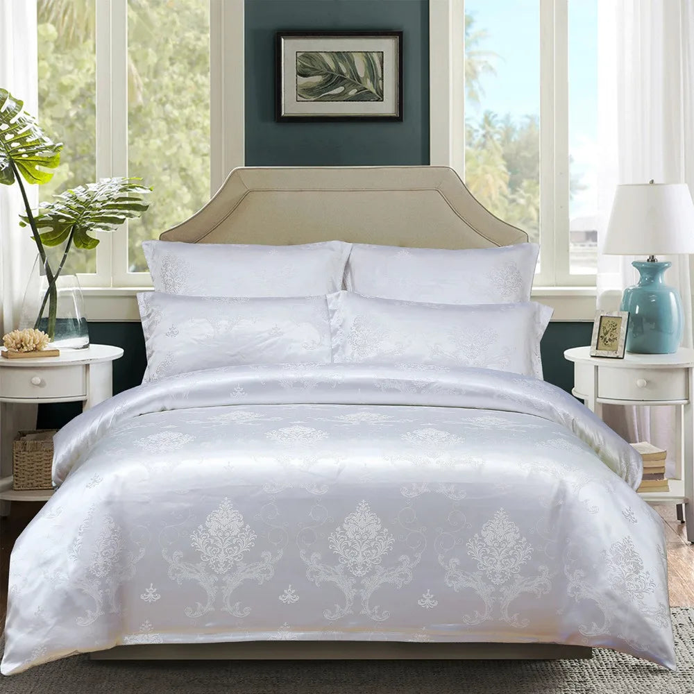 Duvet Cover Set  Pillow Case Silk & Glossy