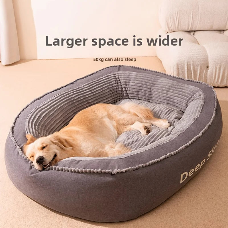Comfortable Donut Round Soft Washable Dog Cat Cushion Bed