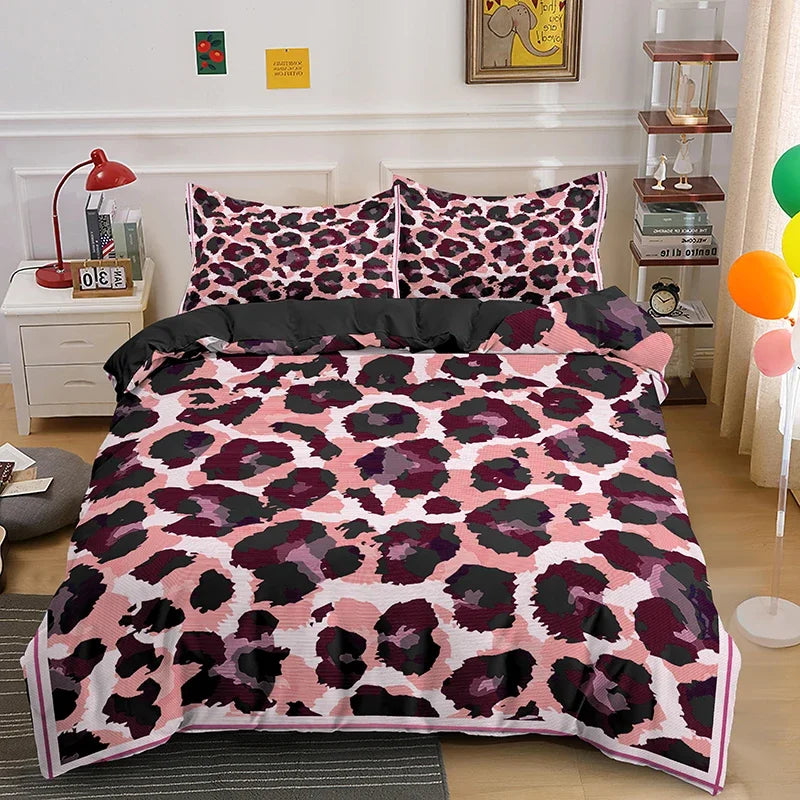 Leopard Print Bedding for Kids, Teens, Adults with Pillowcase