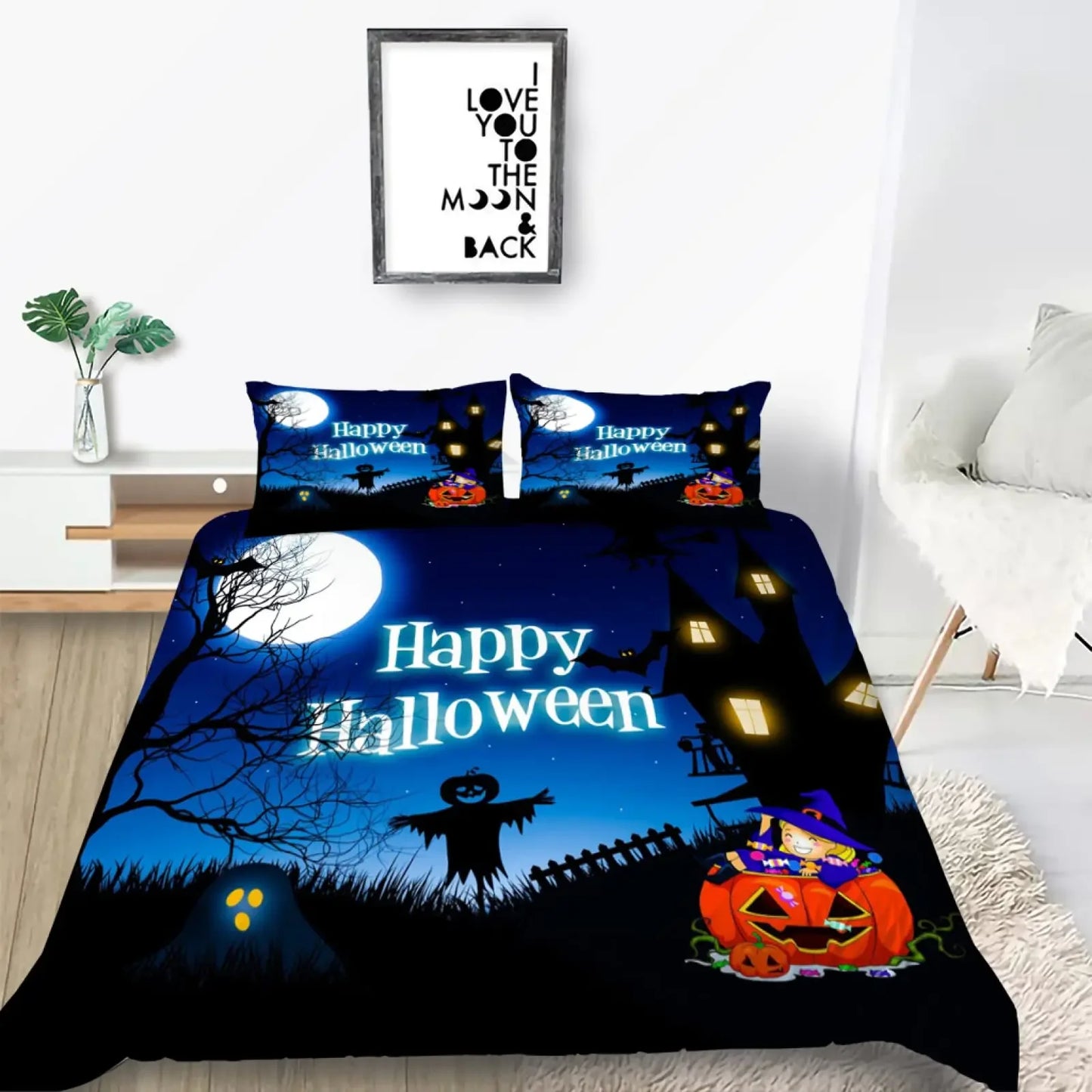 Halloween Tree Bedding Comforter Set Queen King