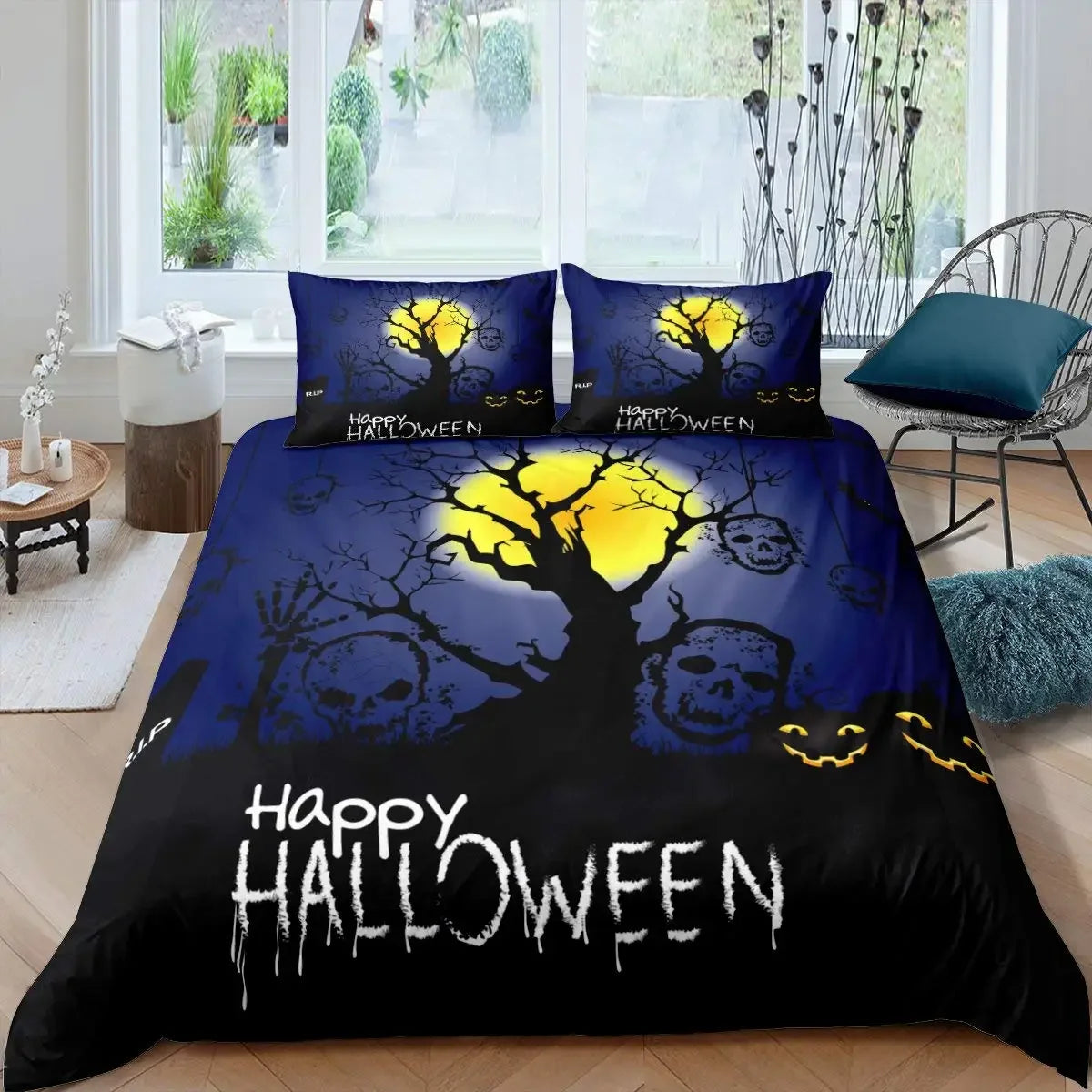 Halloween Tree Bedding Comforter Set Queen King