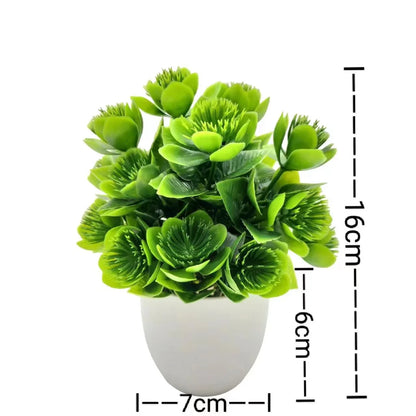 1pc Artificial Plants with Plastics Pots Perfect Greenery