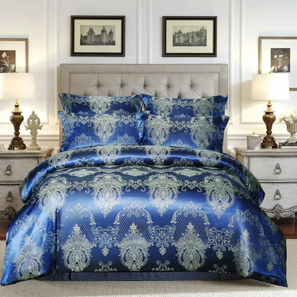 Duvet Cover Set  Pillow Case Silk & Glossy