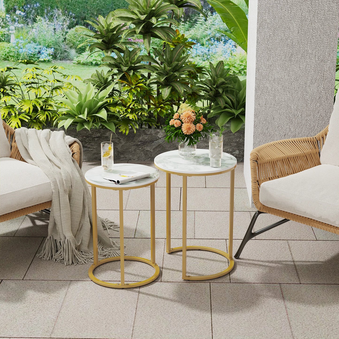 Set of 2  Accent Small End Tables