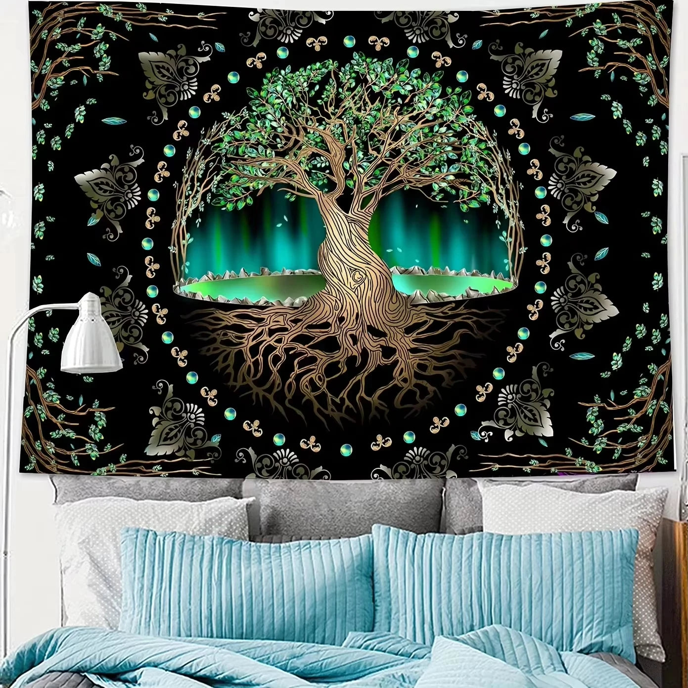 VIKAMA Aurora Tree of Life Tapestry
