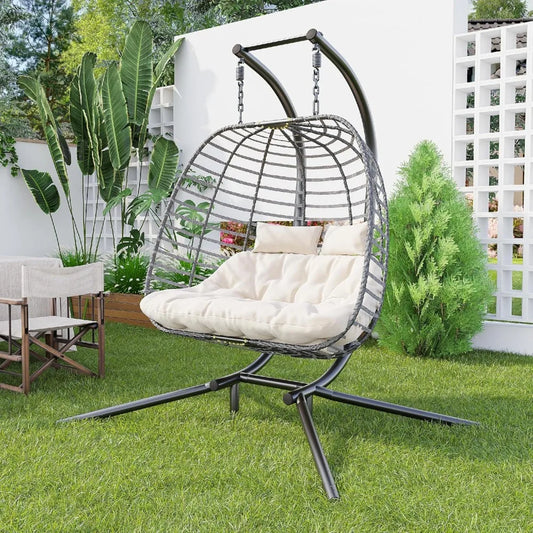Patio Hammock Swing Chair with Cushion Loveseat