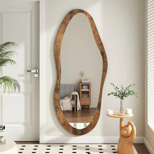 Large Vintage Mirrors With Wood Frame 47x20