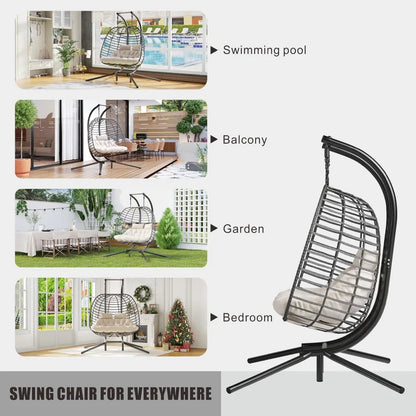 Patio Hammock Swing Chair with Cushion Loveseat