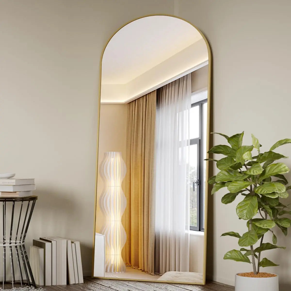 71 "x26" full body floor mirror, vertically suspended or inclined wall,