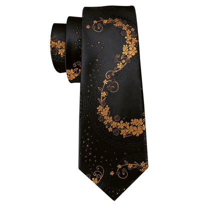 Designer Men's Necktie Pocket Square Cufflinks Set