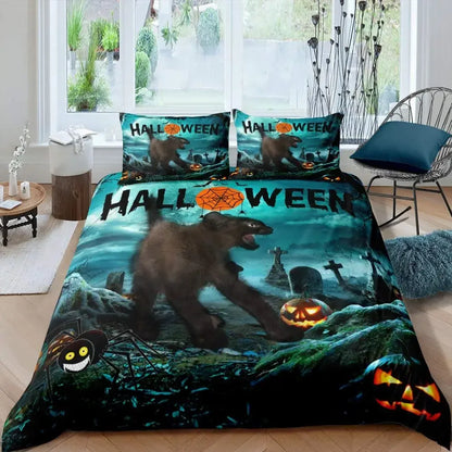 Halloween Tree Bedding Comforter Set Queen King