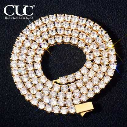 Spring Clasp Tennis Chain Gold