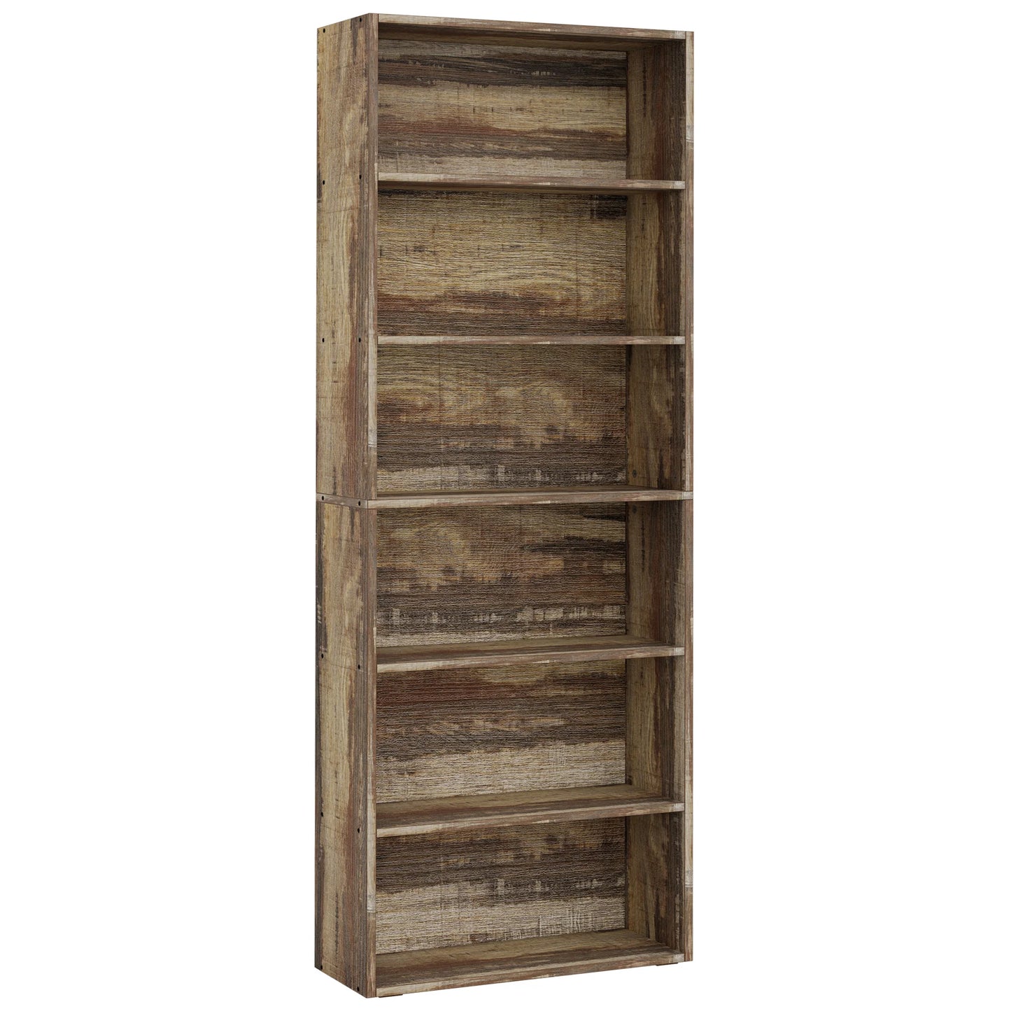 Floor Standing 6 Shelf Display Storage Shelves  Bookcase