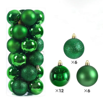 24Pcs  Christmas Tree Hanging Ornaments