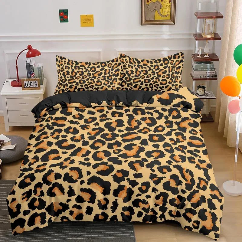 Leopard Print Bedding for Kids, Teens, Adults with Pillowcase