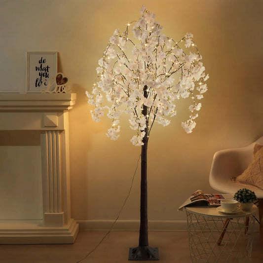 Cherry Blossom Tree Light, 6ft Lighted Trees for Decoration Inside