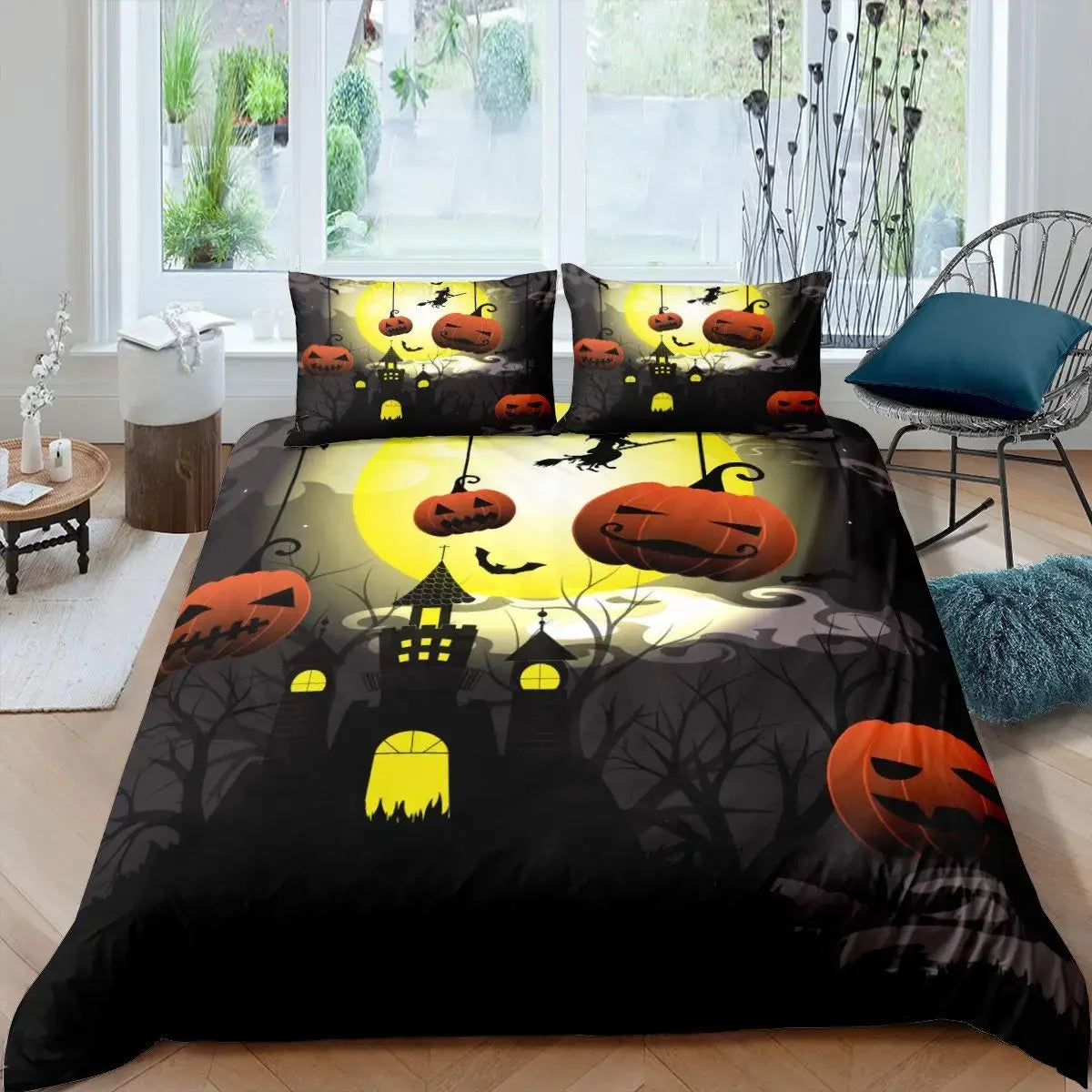 Halloween Tree Bedding Comforter Set Queen King