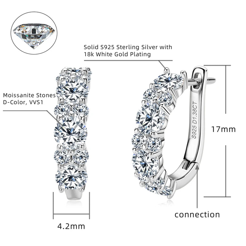 Sparking  Hoop Earrings