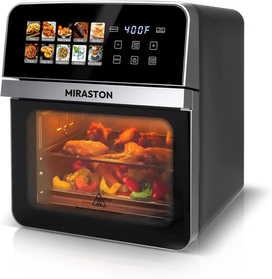 10QT Air Fryer Toaster Oven Combo with Stainless Steel Interior,