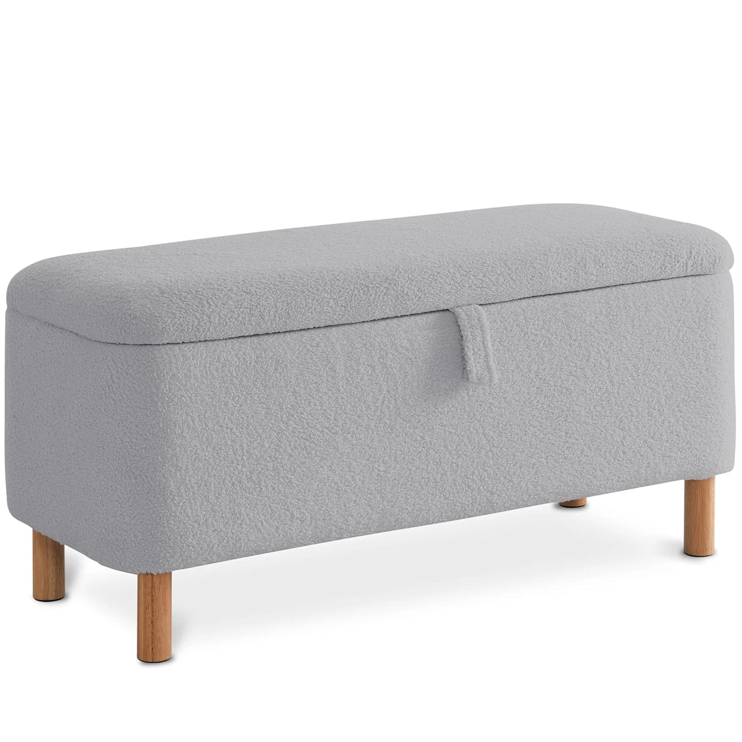 39.5" Boucle Storage Ottoman Bench for Bedroom