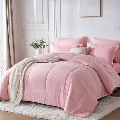 7 Piece Bed In A Bag Comforter Set Queen, Stylish