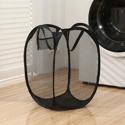 Collapsible Pop-up Mesh Laundry Basket Clothes Hamper