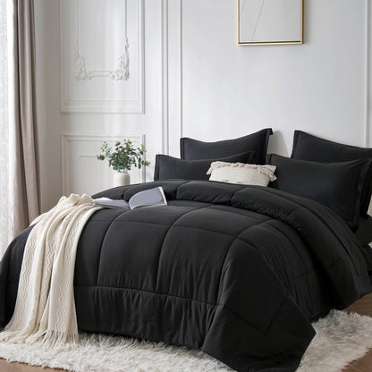7 Piece Bed In A Bag Comforter Set Queen, Stylish