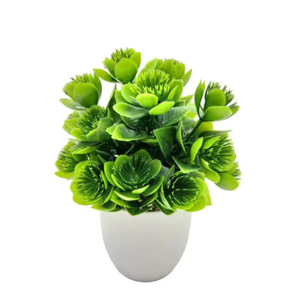 1pc Artificial Plants with Plastics Pots Perfect Greenery
