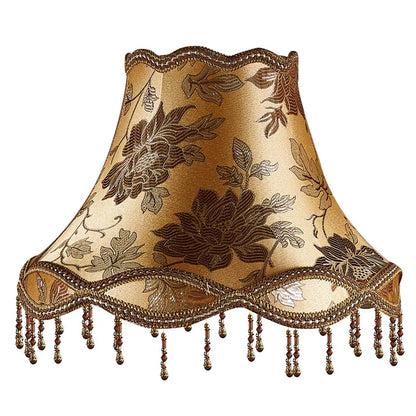 European Style Lampshade Vintage High-End Cloth Art Bead Lace