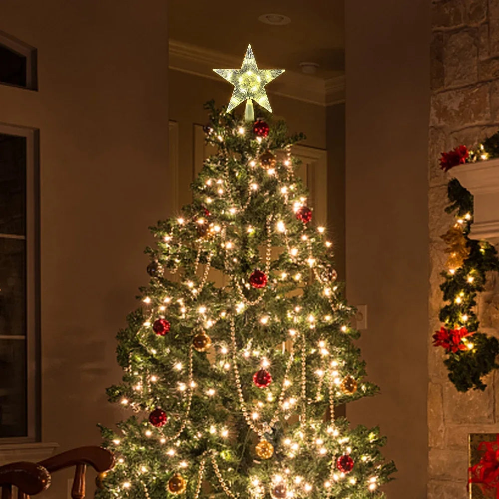 Christmas Tree Top Star Light LED