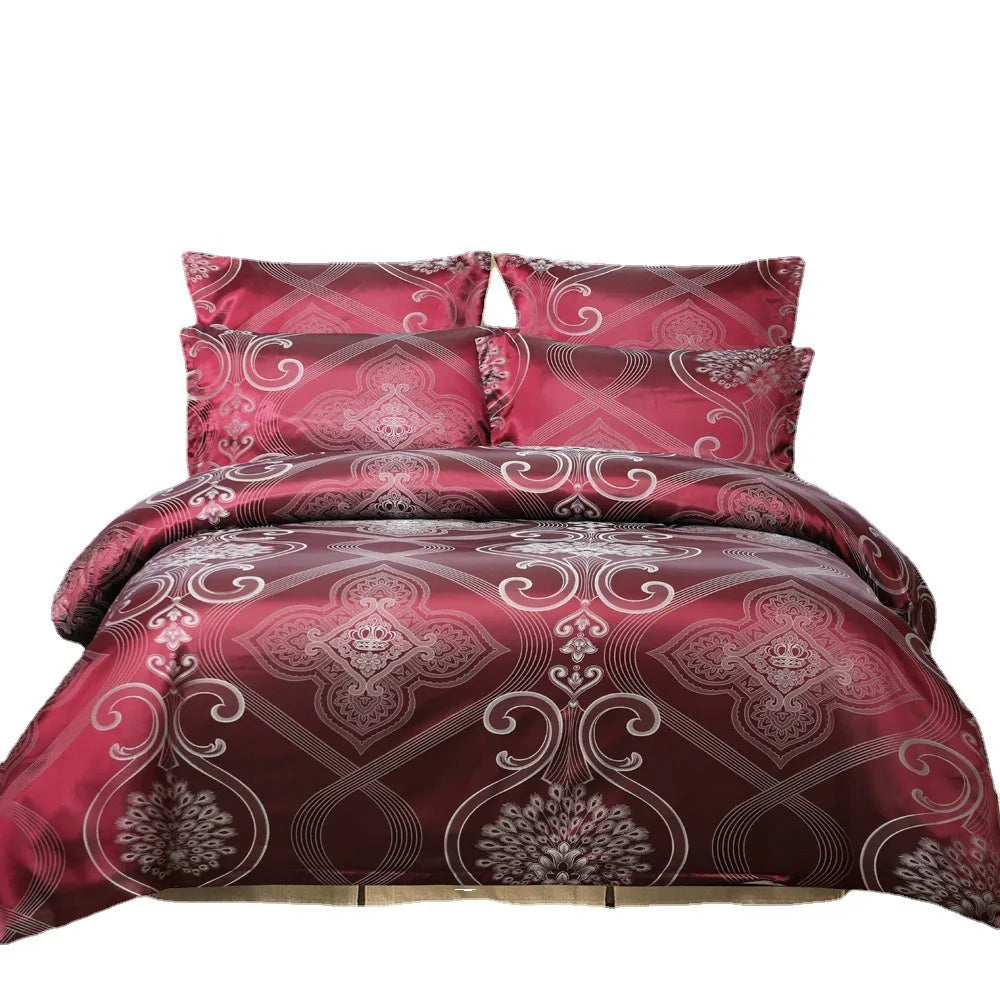 Duvet Cover Set  Pillow Case Silk & Glossy