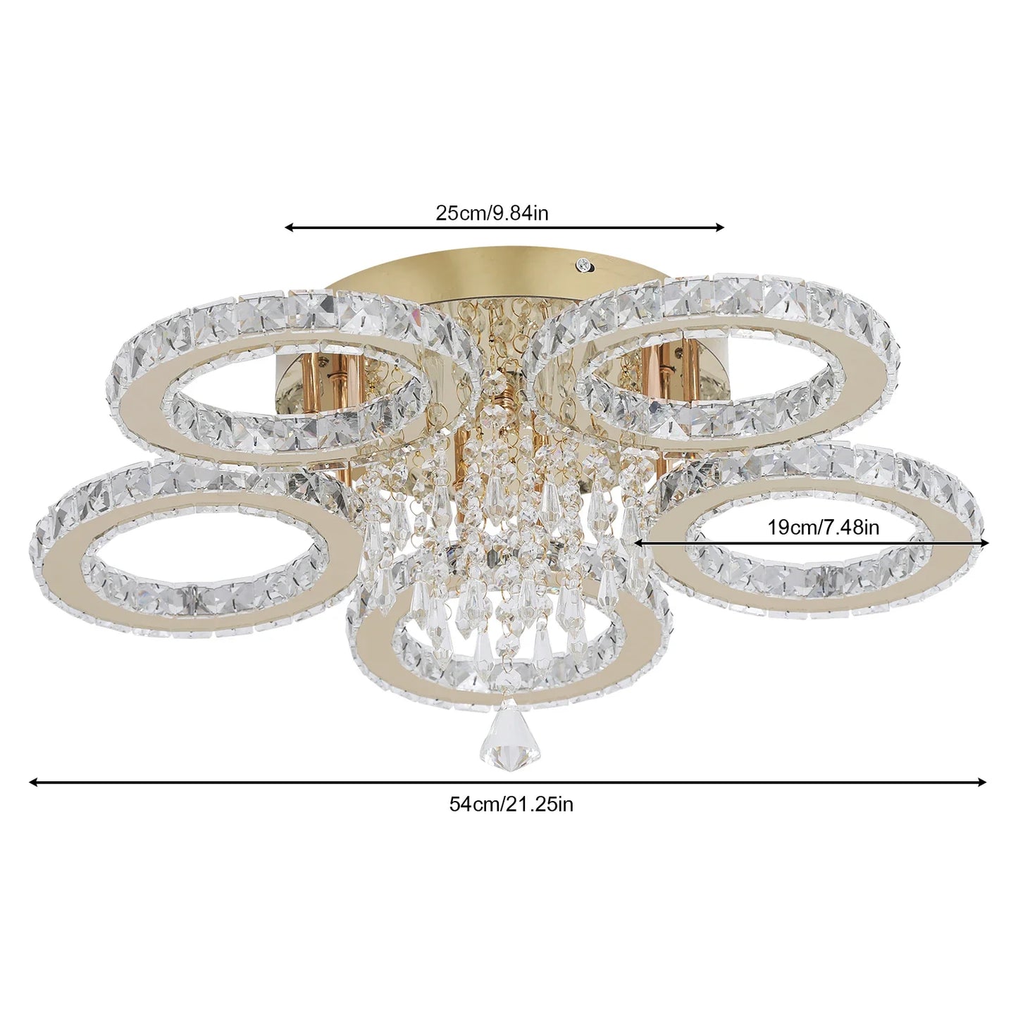 Led Ceiling Light Crystal Chandelier  l