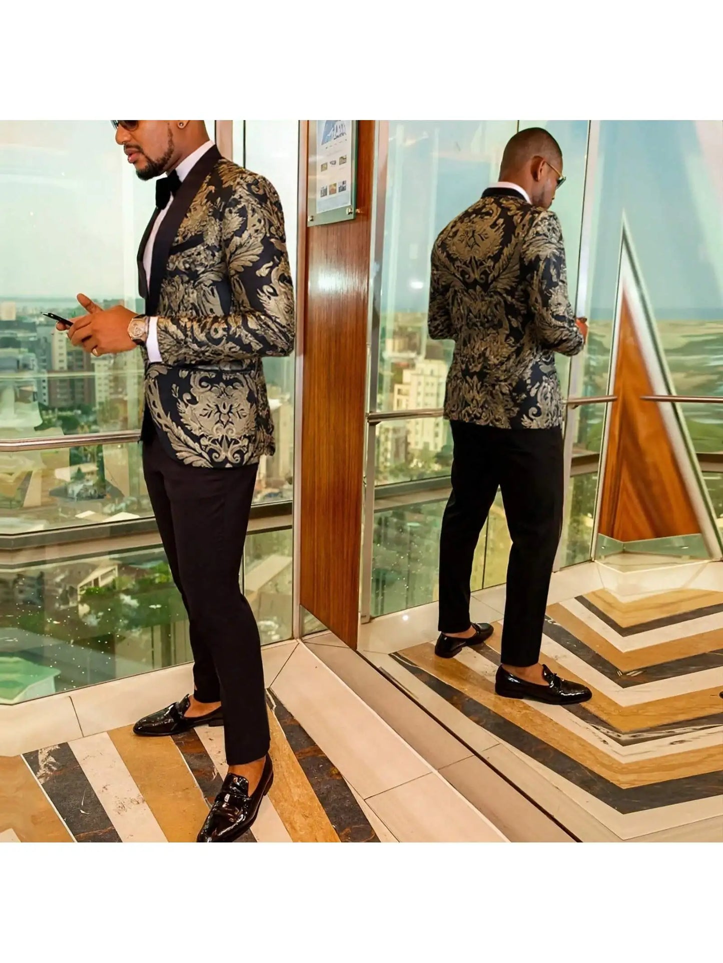 One Button Slim Fit Long Sleeve Jacket Tuxedo