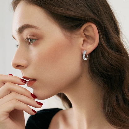 Sparking  Hoop Earrings