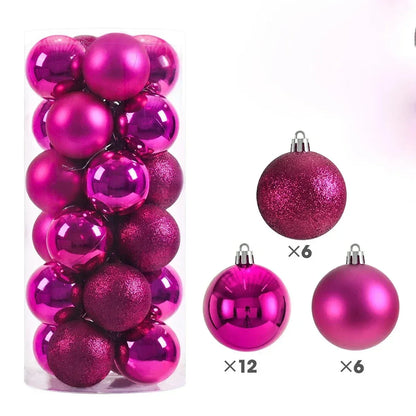 24Pcs  Christmas Tree Hanging Ornaments